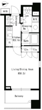 パークアクシス青山骨董通り 401 間取り図