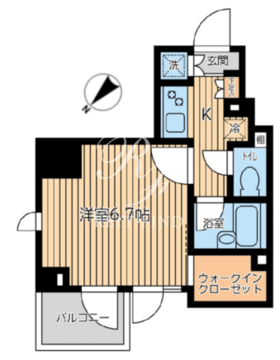 シティスパイア新川 202 間取り図