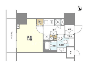 ＢＬＥＳＳ蔵前 303 間取り図