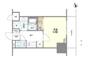 ＢＬＥＳＳ蔵前 418 間取り図