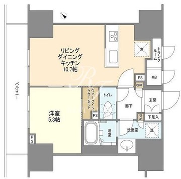 ＢＬＥＳＳ蔵前 509 間取り図