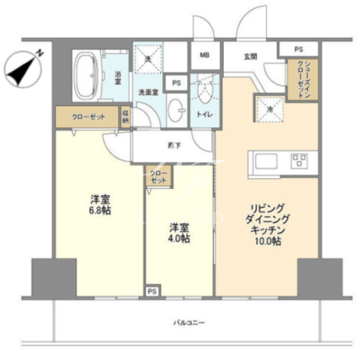ＢＬＥＳＳ蔵前 810 間取り図