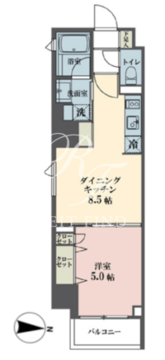 レーヴ半蔵門 1002 間取り図