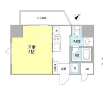 ベルフェリーク浅草橋 503 間取り図