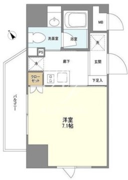ベルフェリーク浅草橋 603 間取り図