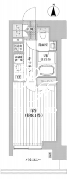 ライオンズフォーシア清澄白河 702 間取り図