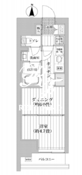 ライオンズフォーシア清澄白河 804 間取り図