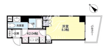 日本橋ミスモ 403 間取り図
