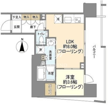 ピアース渋谷ウエスト 1101 間取り図