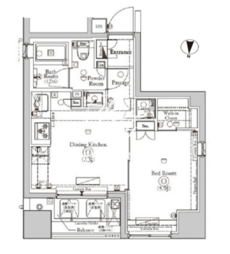 BPRレジデンス神田富山町 901 間取り図