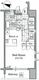レジディア文京本駒込 1204 間取り図