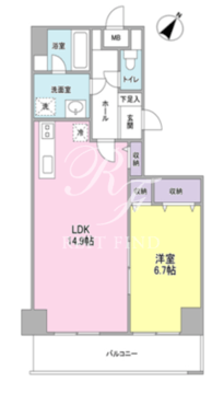 ソリッド大橋 203 間取り図