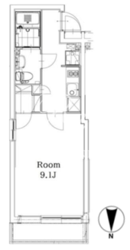 パセオ四谷2 101 間取り図