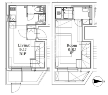 パセオ四谷2 303 間取り図