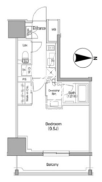 ザ・パークハビオ南大井 404 間取り図