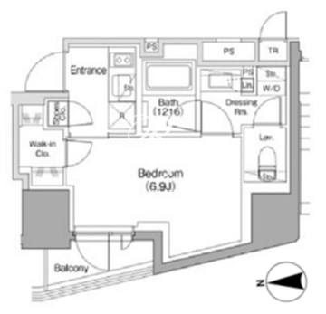 ザ・パークハビオ南大井 601 間取り図