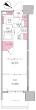 レジディア門前仲町プレイス 307 間取り図
