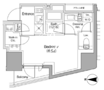 ザ・パークハビオ南大井 1501 間取り図