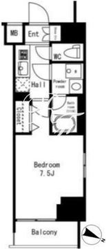 プライマル巣鴨 603 間取り図