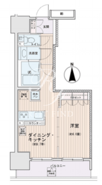 エスティメゾン錦糸町2 706 間取り図