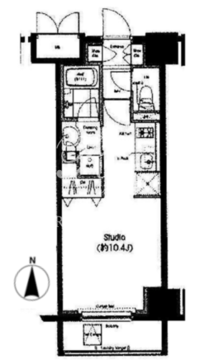 レジデンス両国駅前 904 間取り図