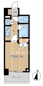 シティスパイア森下 306 間取り図