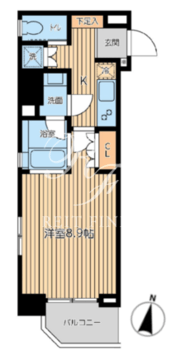 シティスパイア森下 502 間取り図