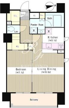 レムリア浅草 1202 間取り図