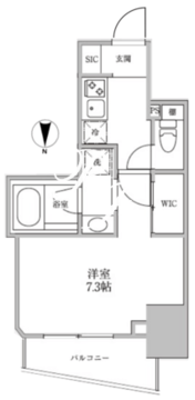 レジディア御茶ノ水2 202 間取り図