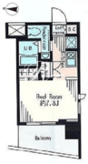 レジディア市谷薬王寺 1201 間取り図