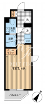 モノトーノ門前仲町 701 間取り図