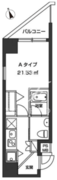 レジディア虎ノ門 505 間取り図