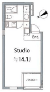 ラナイグレース北青山 304 間取り図