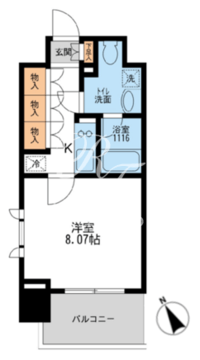 アーデン清澄白河 301 間取り図