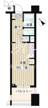 パークホームズ文京千石ステーションアリーナ 706 間取り図