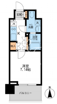 アーデン清澄白河 503 間取り図
