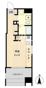 プライマル亀戸 304 間取り図