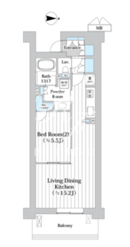 アビティグランデ砧 C-110 間取り図
