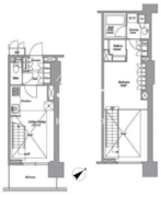 レキシントンスクエア白金高輪 607 間取り図