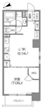 ルクレ新川レジデンス 901 間取り図