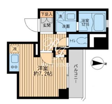 クリオ戸越銀座弐番館 803 間取り図