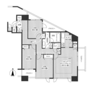 HF白金高輪レジデンス 801 間取り図