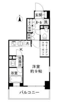JP noie 亀戸 201 間取り図