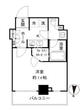 JP noie 亀戸 414 間取り図