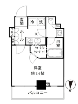 JP noie 亀戸 514 間取り図