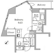 セントラルクリブ六本木 1-601 間取り図