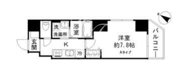 ムーム蔵前 202 間取り図