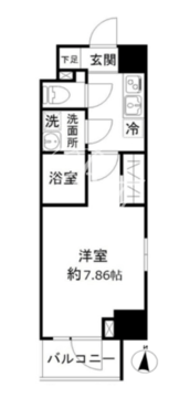 モンレーヴ御徒町 603 間取り図