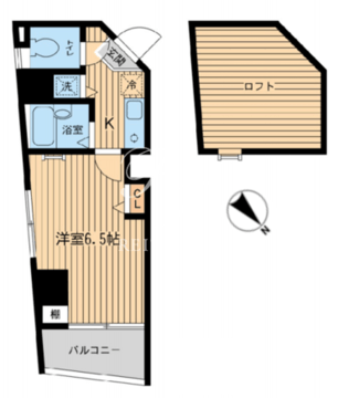 グランプレッソ河田町 606 間取り図