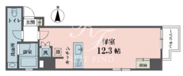 アムス四谷三丁目 604 間取り図